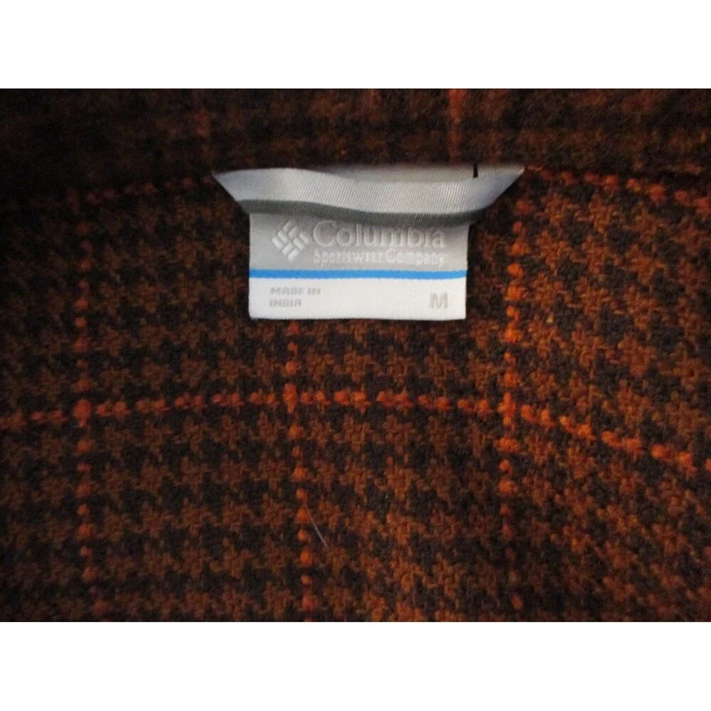 Columbia Women's Jacket Size M Brown Plaid Long Sleeve Button Up